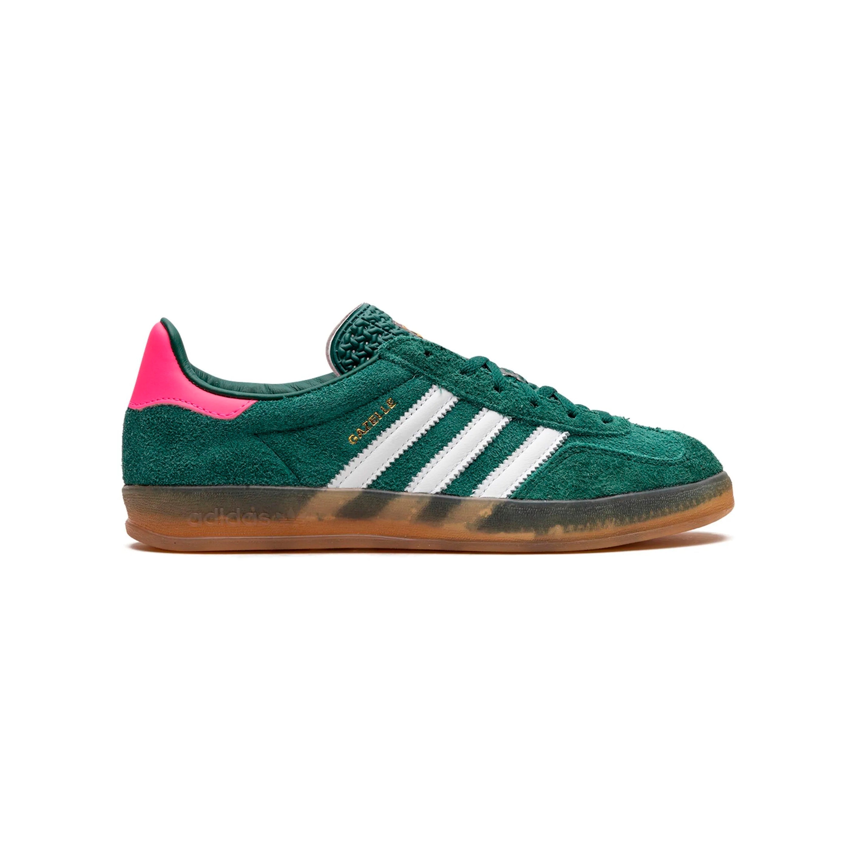 Adidas Gazelle Indoor Verde Rosa Goma Suede Clásicas