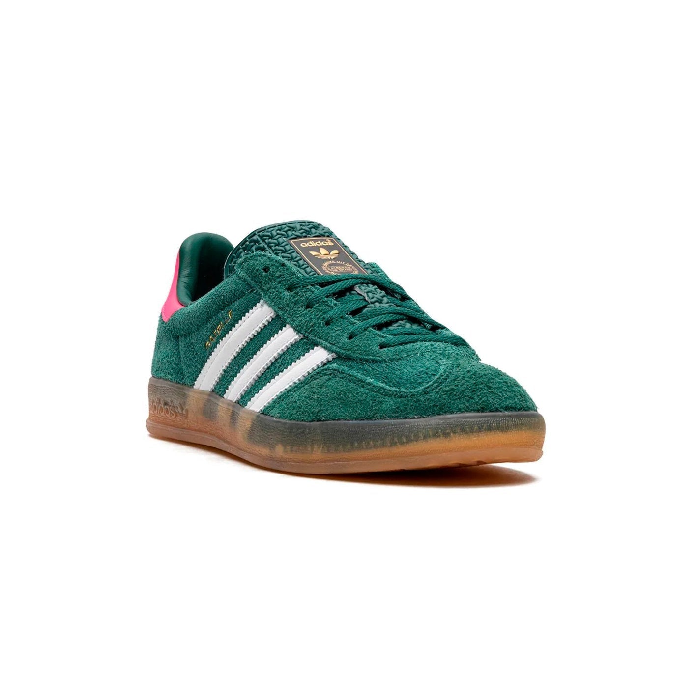 Adidas Gazelle Indoor Verde Rosa Goma Suede Clásicas