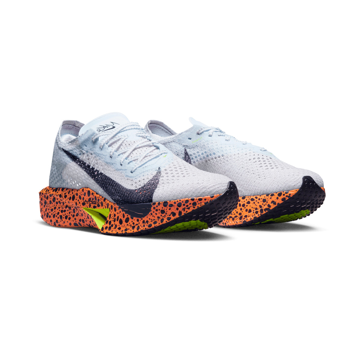 Zapatillas Nike ZoomX Vaporfly 3 Electric Pack blancas suela safari